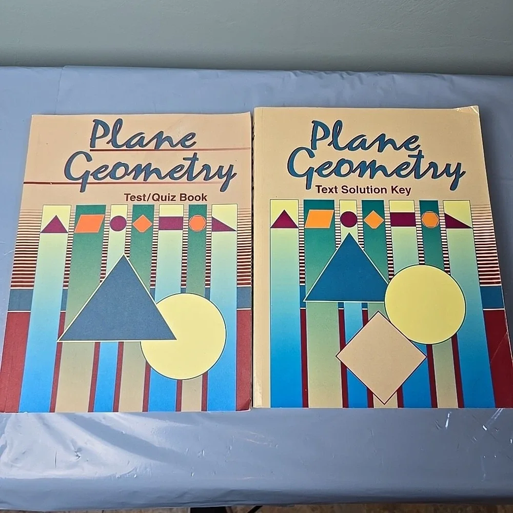Abeka Plane Geometry Set Text‎ Solution Key And Test/Quiz Key Books